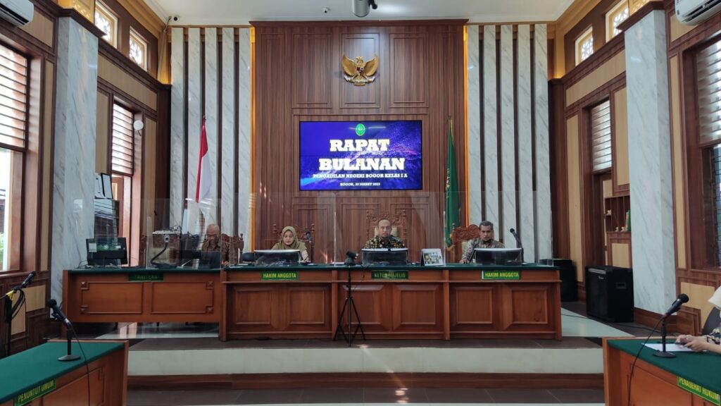 Rapat Rutin Bulanan Bulan Maret 2023 Pengadilan Negeri Bogor